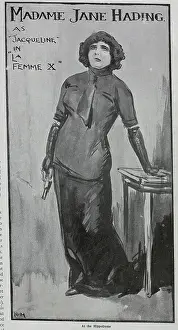 Morrow Prints: Jane Hading, actress, theatrical illustration in role