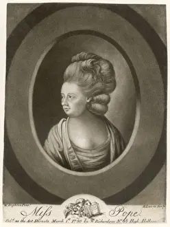 Jane Pope Mezzotint