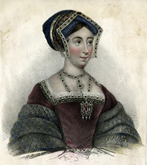 Neckline Collection: Jane Seymour, third wife of King Henry VIII