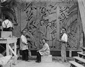 Images Dated 27th October 2015: Janniot frieze at the Palais de la Porte Dor饬1931