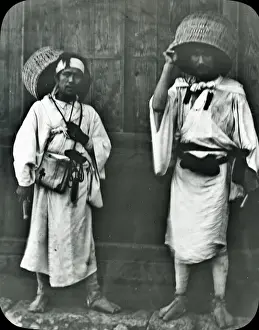 Dwellers Prints: Japan - Begging Priests or Temple Dwellers