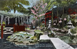 Blossoms Prints: Japan-British Exhibition - White City - Spring - Four Season
