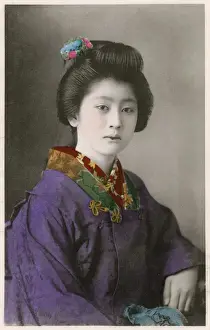 Geishas Prints: Japan - Geisha Girl - Studio portrait