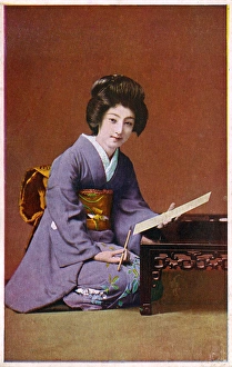 Woman Brushing Hair