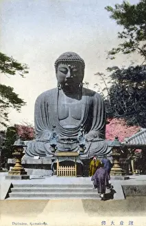 Japan - Great statue of Buddha Daibutsu at Kamakura