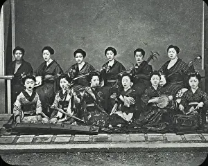 Japan - A group of music girls