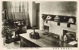 Japan - The Imperial Mint at Osaka - The Assay Furnaces