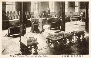 Japan - The Imperial Mint at Osaka - The Melting Furnace