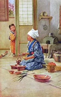 Chopping Prints: Japan - A Japanese Cook