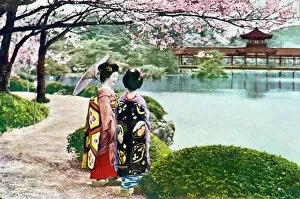 Japanese Prints Collection: Japan / Kyoto Geishas 1935