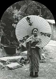 Japan - lady wearing kimono