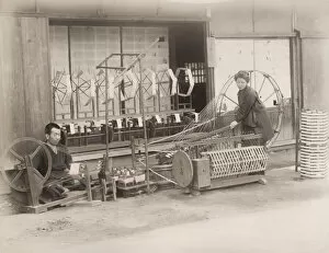 Japan - machinery, for spinning thread, yarn