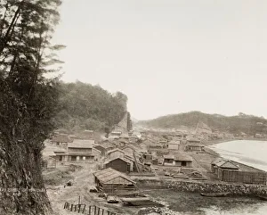 Japan - street scene along the shore at Yokosuka