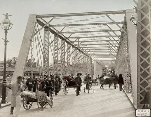 Archiecture Prints: Japan, Temmabashi steel bridge, Osaka