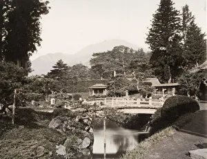 Japan: view of an ornamental garden atNikko