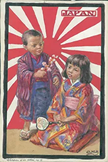 Japan. WWI Children of the Allies, artwork