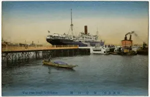 Yokohama Prints: Japan - Yokohama - The Pier