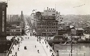 Japan - Yokohama - Yoshida Bridge and Theatre Street