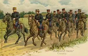 Horsemen Prints: Japanese army: Cavalry