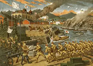 Surrendered Prints: The Japanese army occupied Habalofsk i. e. Khabarovsk - Amur F