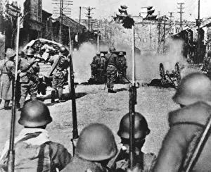 Nanking Prints: Japanese attack Nanking