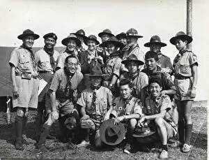 Japanese boy scouts at World Jamboree, Warwickshire