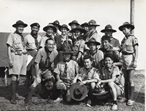 Activities Prints: Japanese boy scouts at World Jamboree, Warwickshire