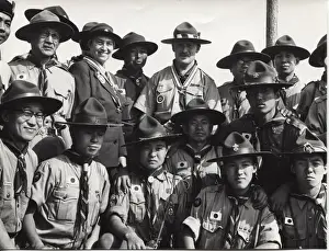 Japanese boy scouts at World Jamboree, Warwickshire