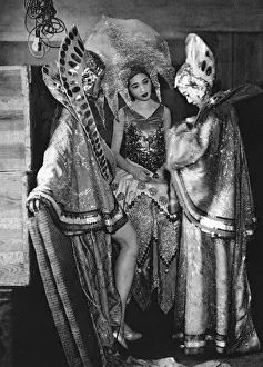 Chorus Prints: Three Japanese chorus girls
