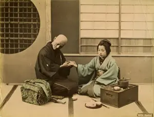 Examines Prints: Japanese doctor