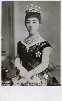 Images Dated 24th May 2018: Japanese Empress Haruko, wife of Emperor Meiji Mutsuhito