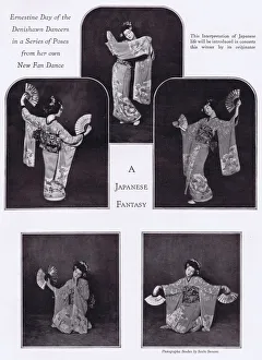 Interpretation Prints: A Japanese Fantasy by Ernestine Day showing her