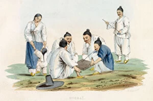 Images Dated 29th March 2021: Japanese fishermans family Date: 1855