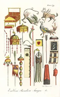 Ferrrario Prints: Japanese flags, emblems and insignia