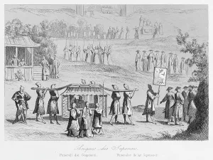 New Images July 2023 Prints: Japanese funeral procession