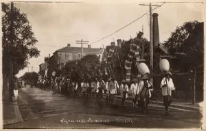 Liaoning Prints: Japanese Funeral Procession at Dalian