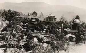 Pavilions Prints: Japanese Garden - Bernheimer Hill, Hollywood, California