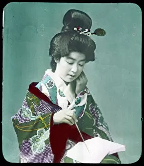 Japanese Prints Collection: Japanese Geisha / C1900