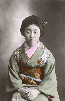 Geisha Prints: A Japanese Geisha girl