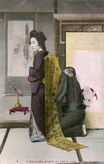 Belt Collection: Japanese Geisha Girl dressed in her Kimono