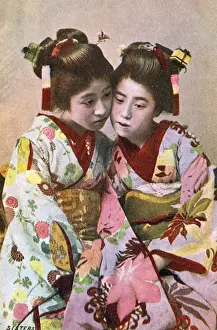 Courtesan Prints: Japanese Geisha Sisters