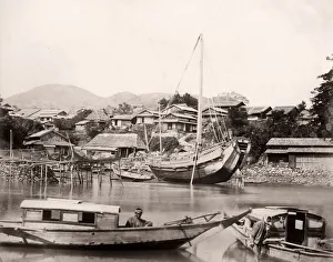 Japanese Junk probably Nagasaki, Japan, c. 1860s / 70s