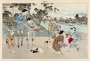 JAPANESE KIDS ON STILTS