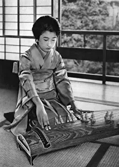 Koto Prints: A Japanese Koto player