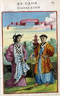Mallet Prints: Japanese Lady and Gentleman