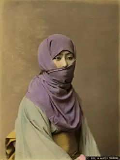 Japanese lady in winter