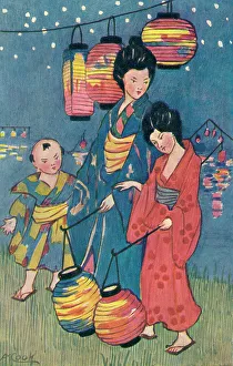 Lanterns Prints: Japanese Lanterns