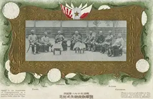 Mukden Prints: Japanese Military leaders st Shenyang, Manchuria