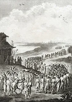 The Japanese military on a march Date: circa 1770