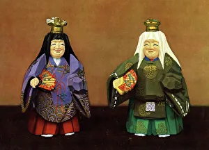 Stork Prints: Japanese Nara Dolls